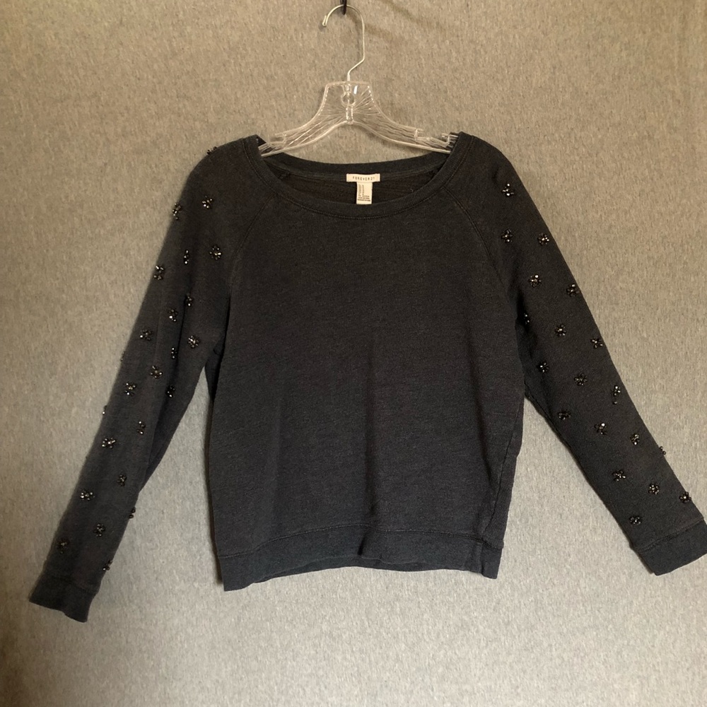 Forever 21 Sweatshirt with bead embellishments.